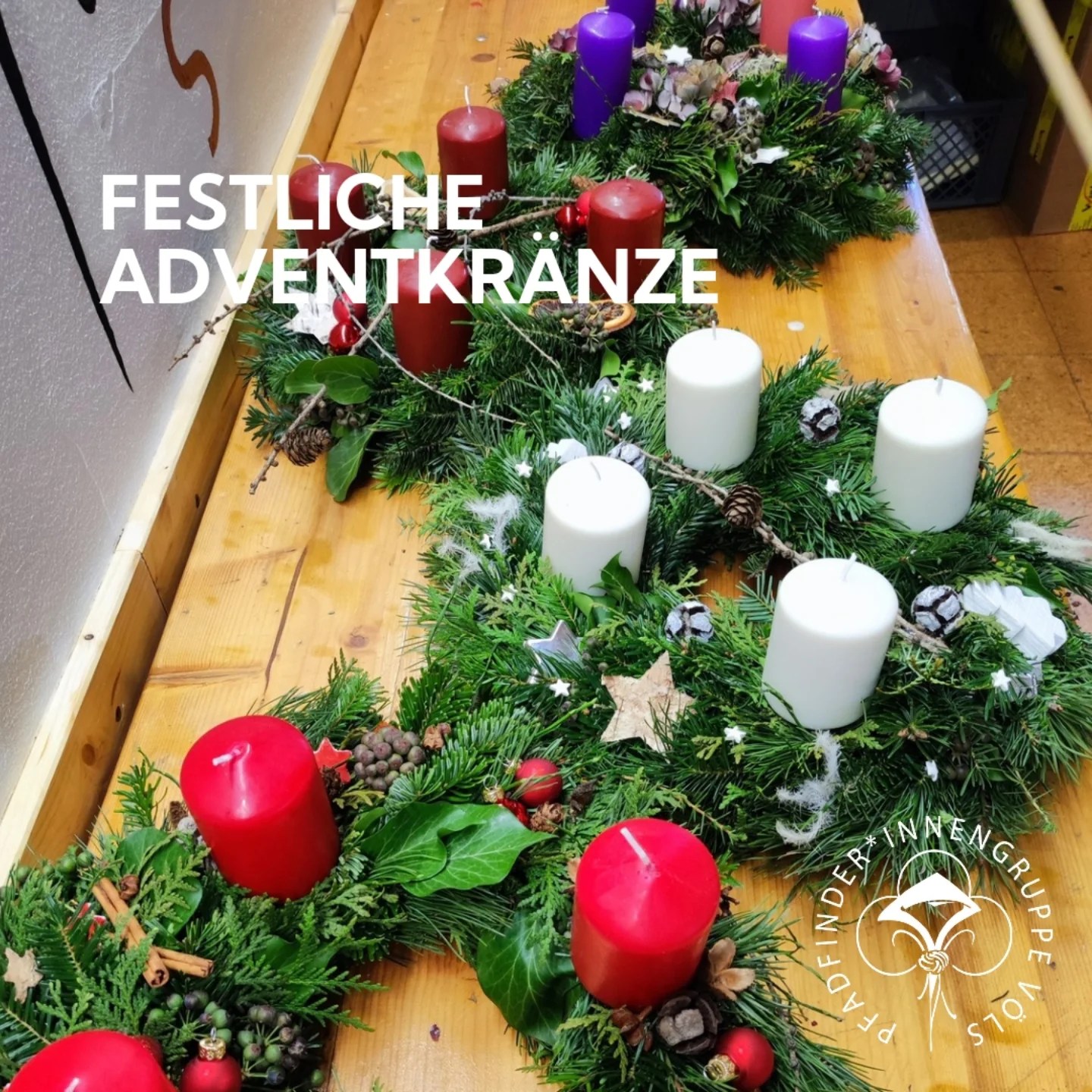 Adventkranzbinden 2024 - 1
