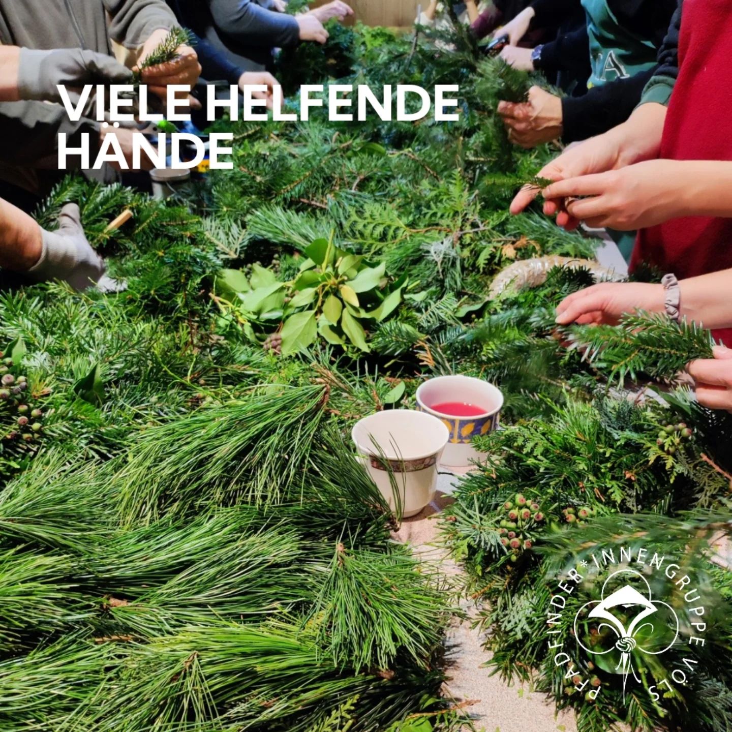 Adventkranzbinden 2024 - 2